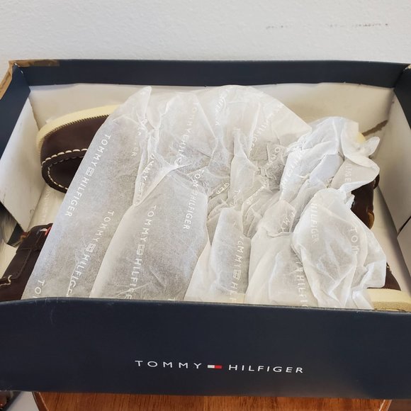 Tommy Hilfiger Mens Size 8M Bowman leather loafers shoe Dark Brown - Picture 8 of 10